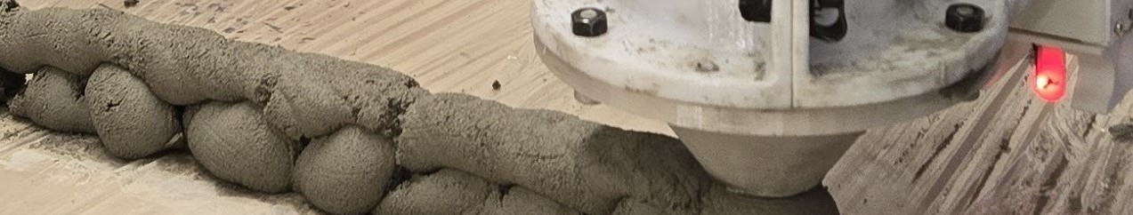 Close up image of extruder printing