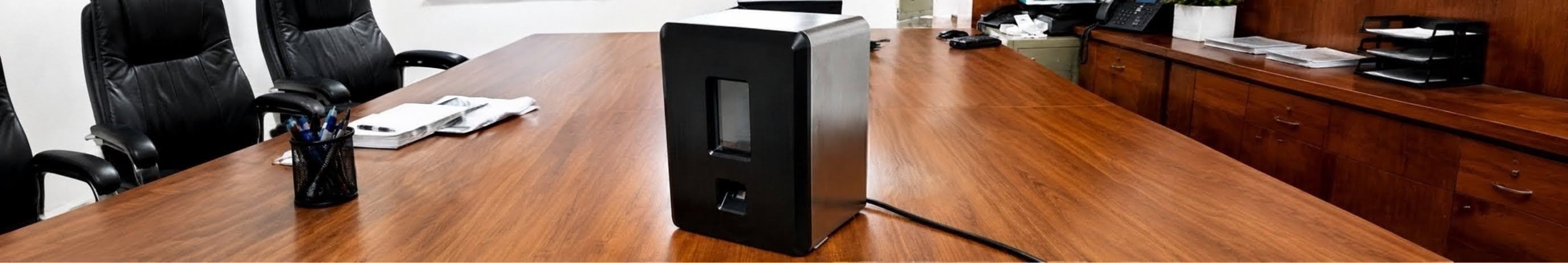 Explode view of IOT biometric attendance device render